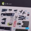 KELIK K72096 F-16C - interior 3D decals for Hasegawa kit 1/72